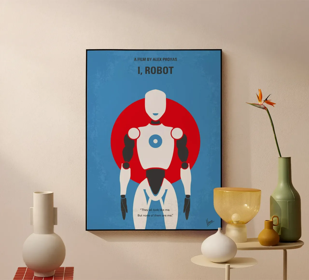 No275 My I ROBOT minimal movie poster plexiglass da Chungkong