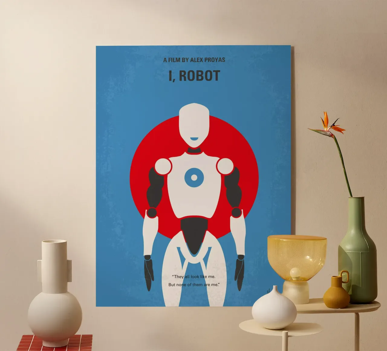 No275 My I ROBOT minimal movie poster plexiglass da Chungkong