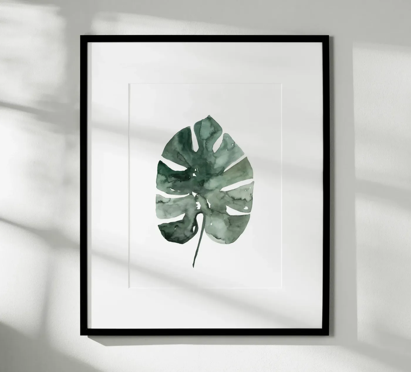 Feuille de monstera poster de mantika studio