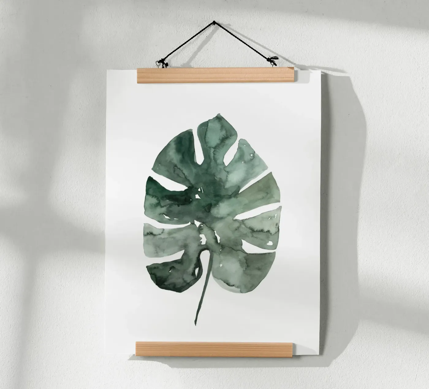 Feuille de monstera poster de mantika studio