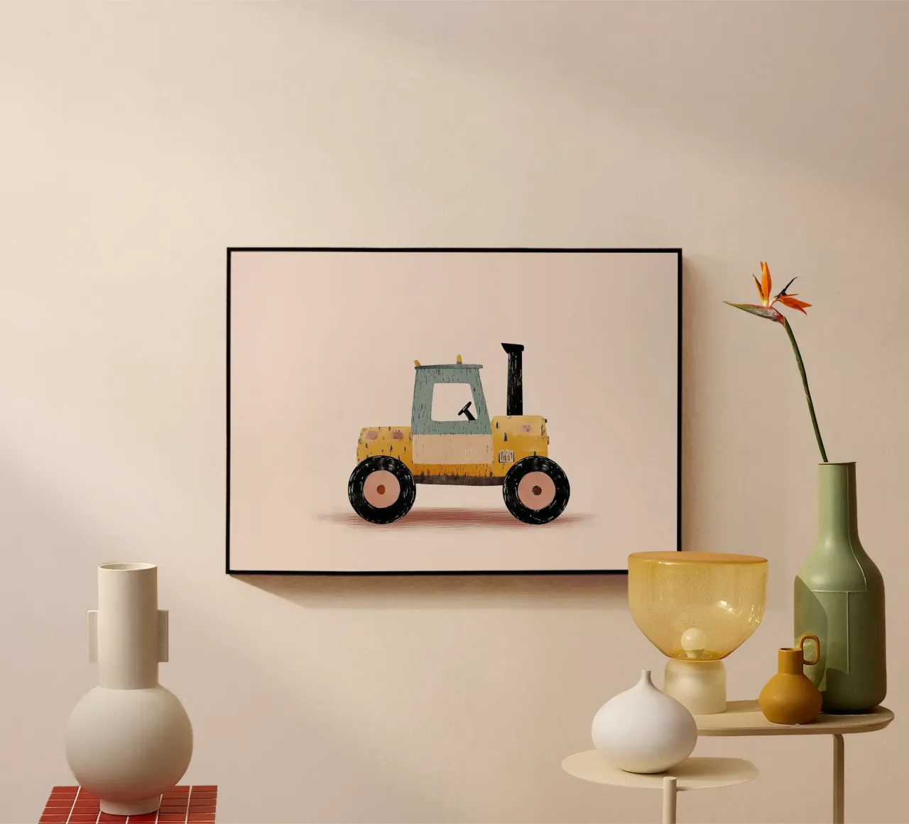 Piccolo trattore plexiglass da Little Art Lab