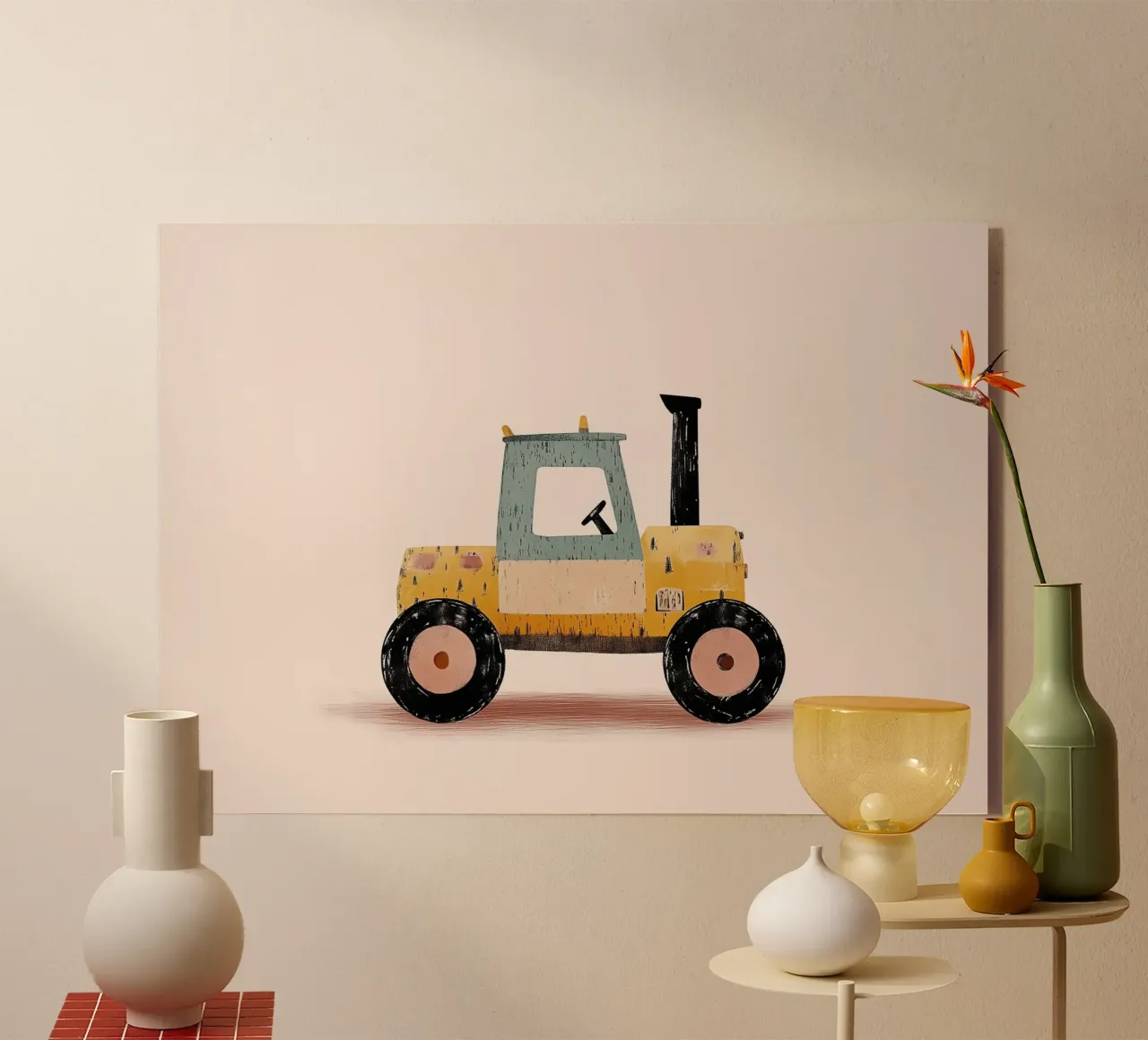 Piccolo trattore plexiglass da Little Art Lab