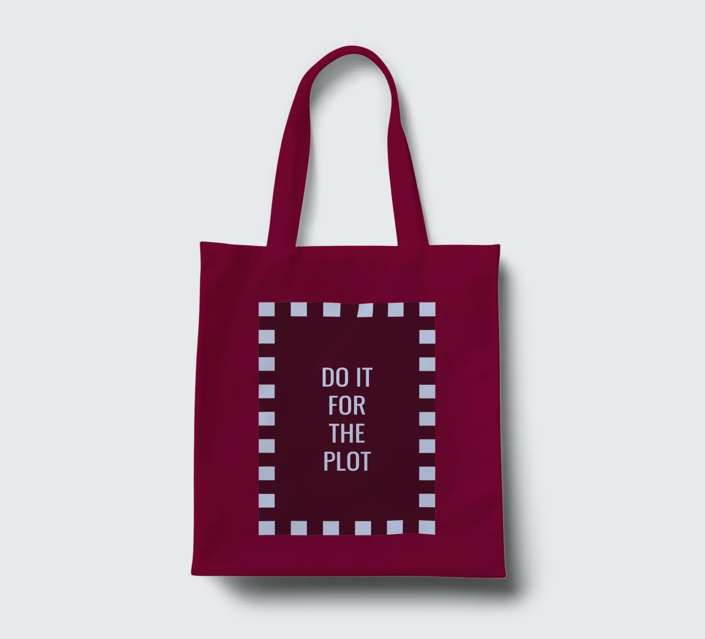 Do it for the plot jute draagtas van Personalizable Designs