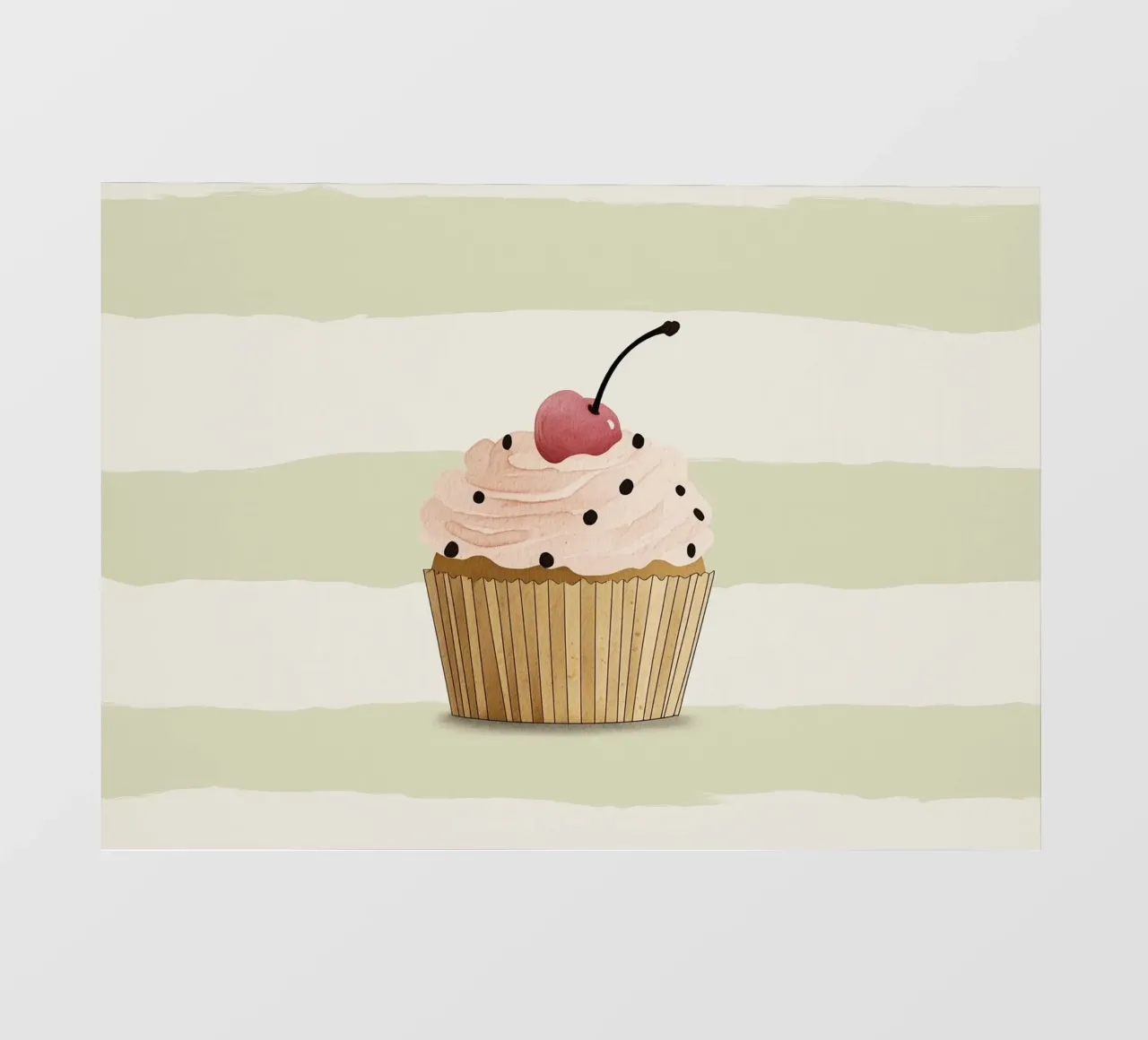 Cupcake fotobehang van Little Art Lab