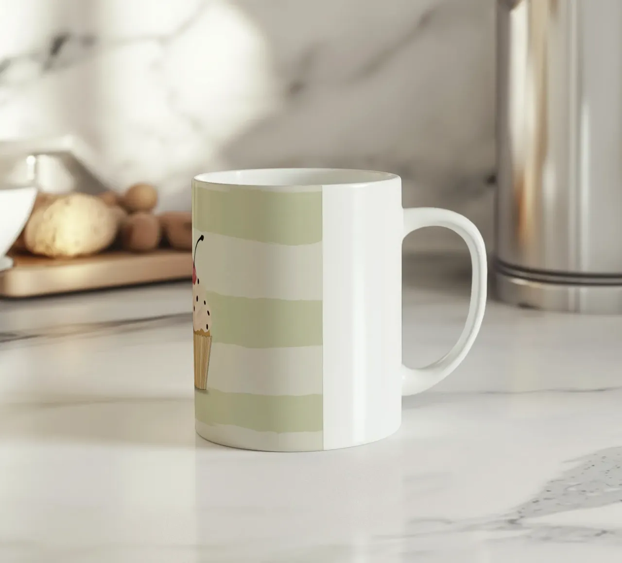 Cupcake ceramic mug by Little Art Lab
