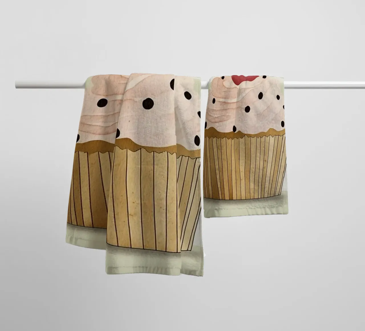 Cupcake badhanddoek van Little Art Lab