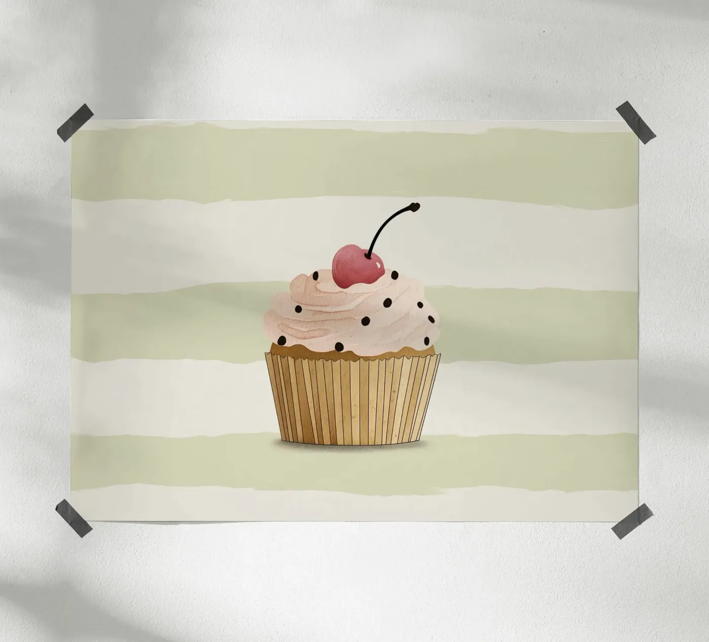 Cupcake Poster von Little Art Lab
