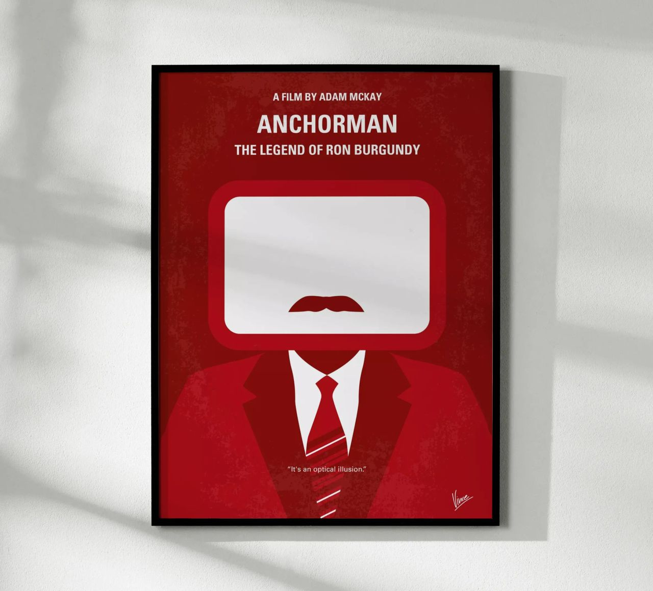 No278 My Anchorman Ron Burgundy minimal movie poster poster by Chungkong