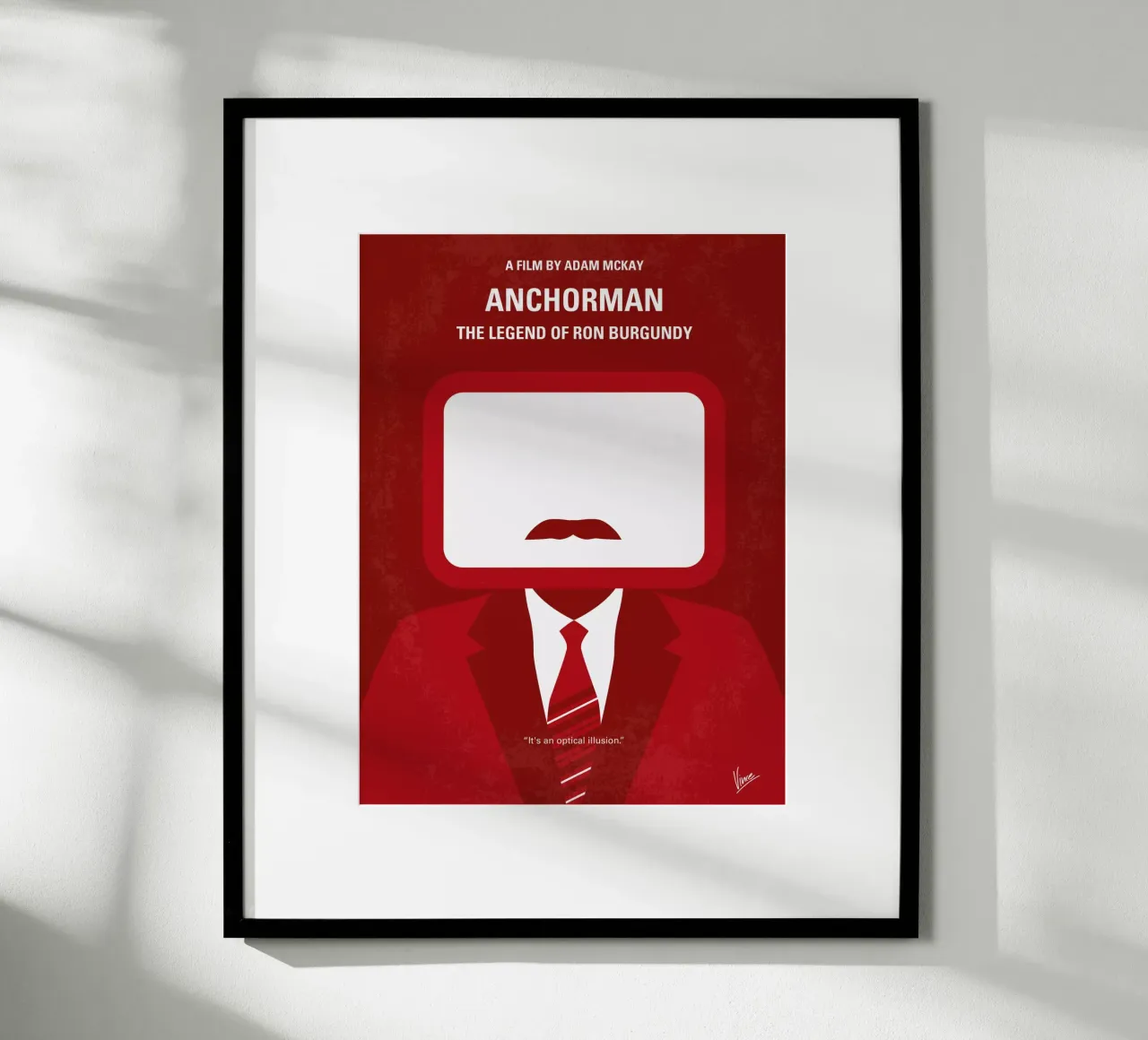 No278 My Anchorman Ron Burgundy minimal movie poster poster by Chungkong