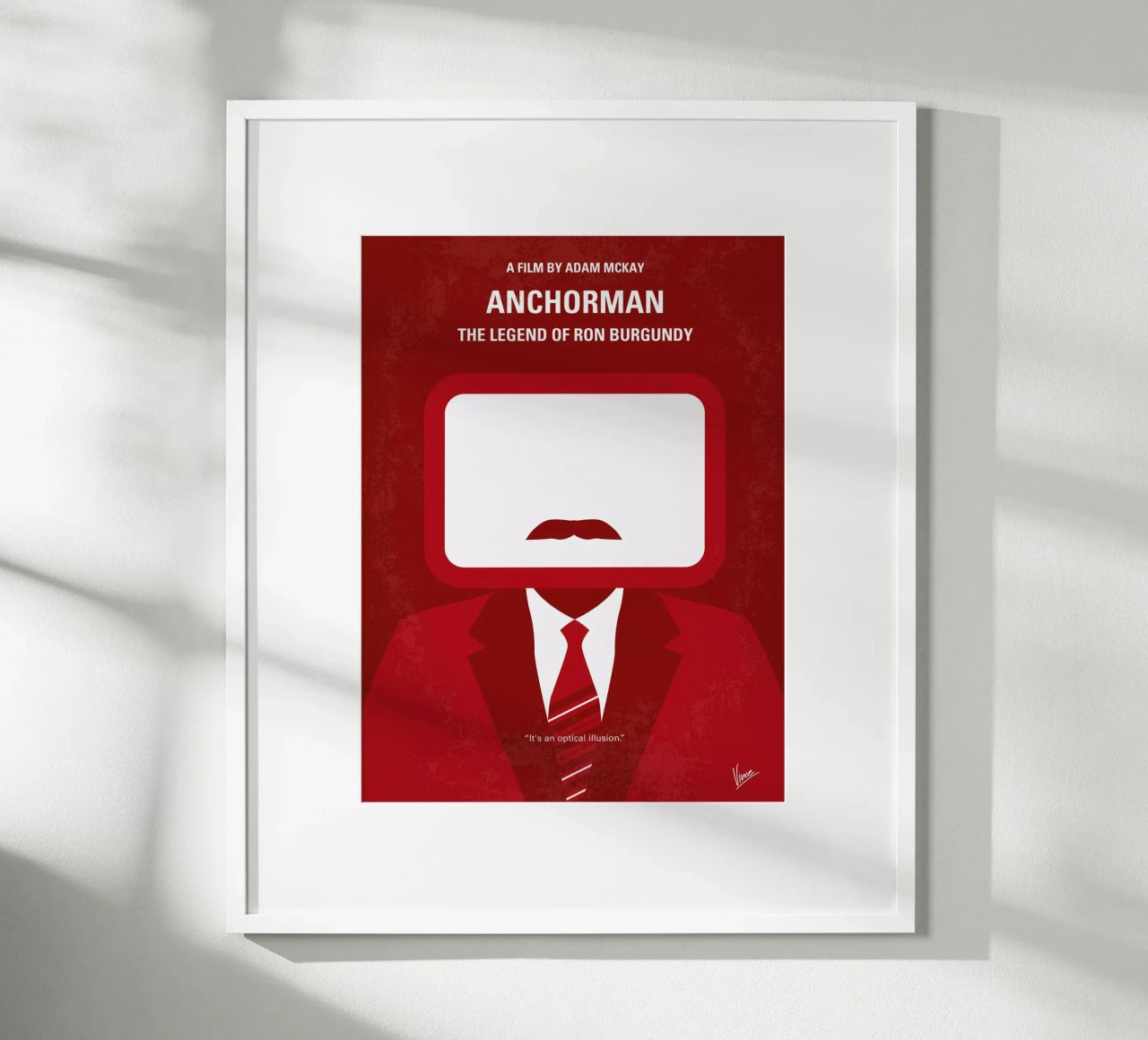 No278 My Anchorman Ron Burgundy minimal movie poster poster by Chungkong