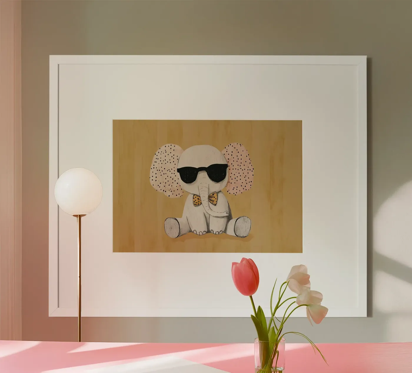 Elefante figo poster da Little Art Lab