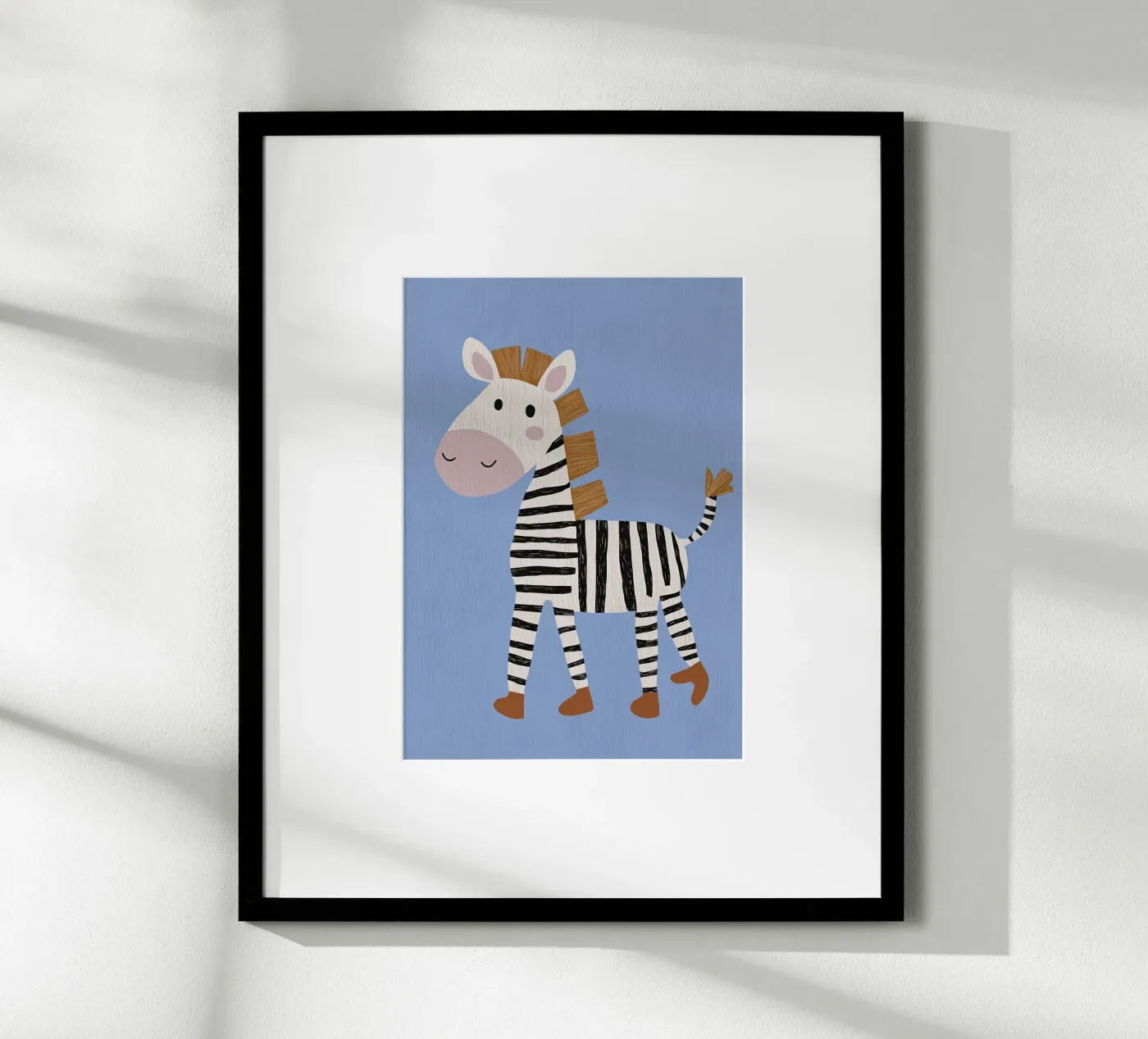 Piccola Zebra poster da Little Art Lab