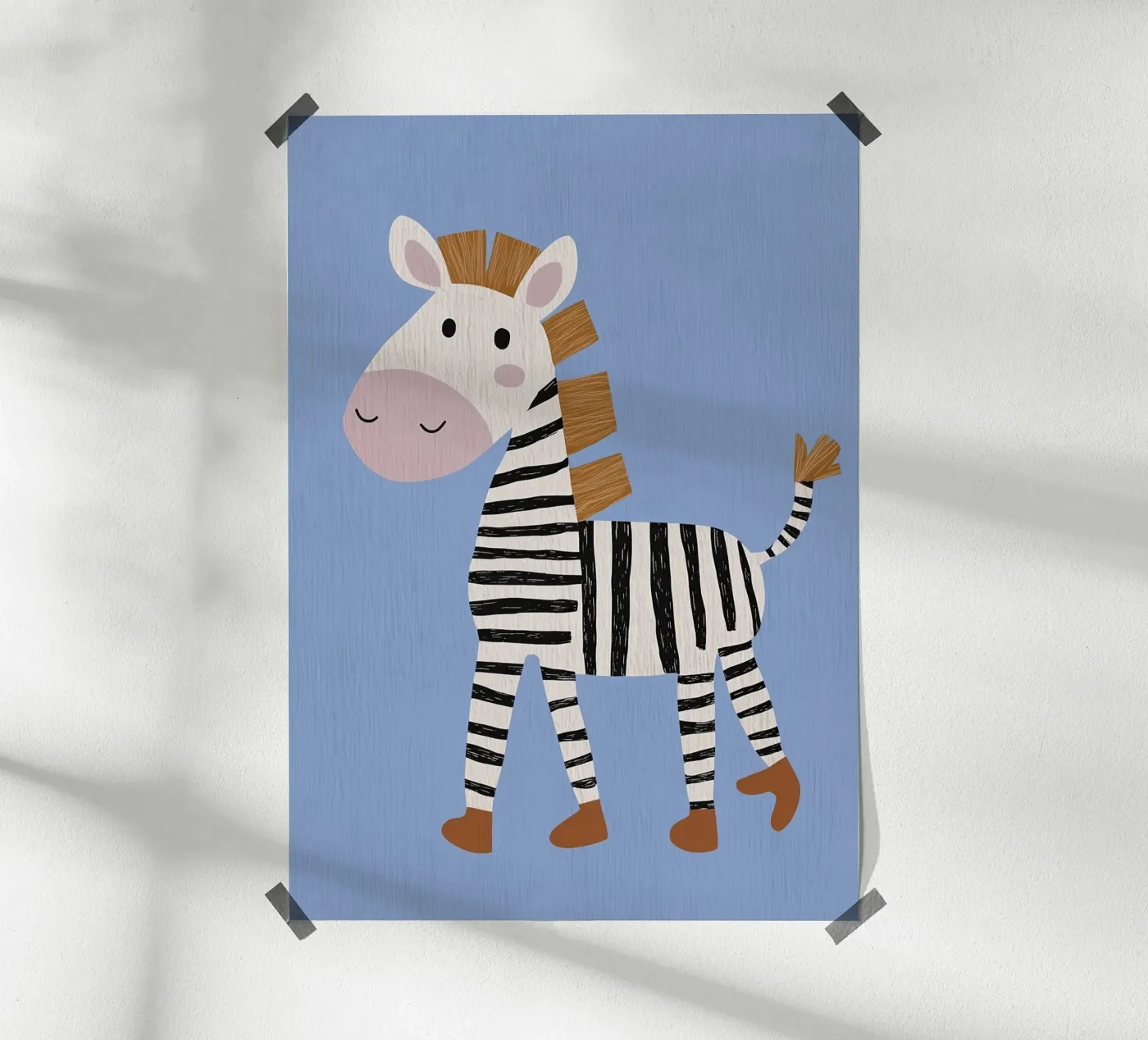 Piccola Zebra poster da Little Art Lab