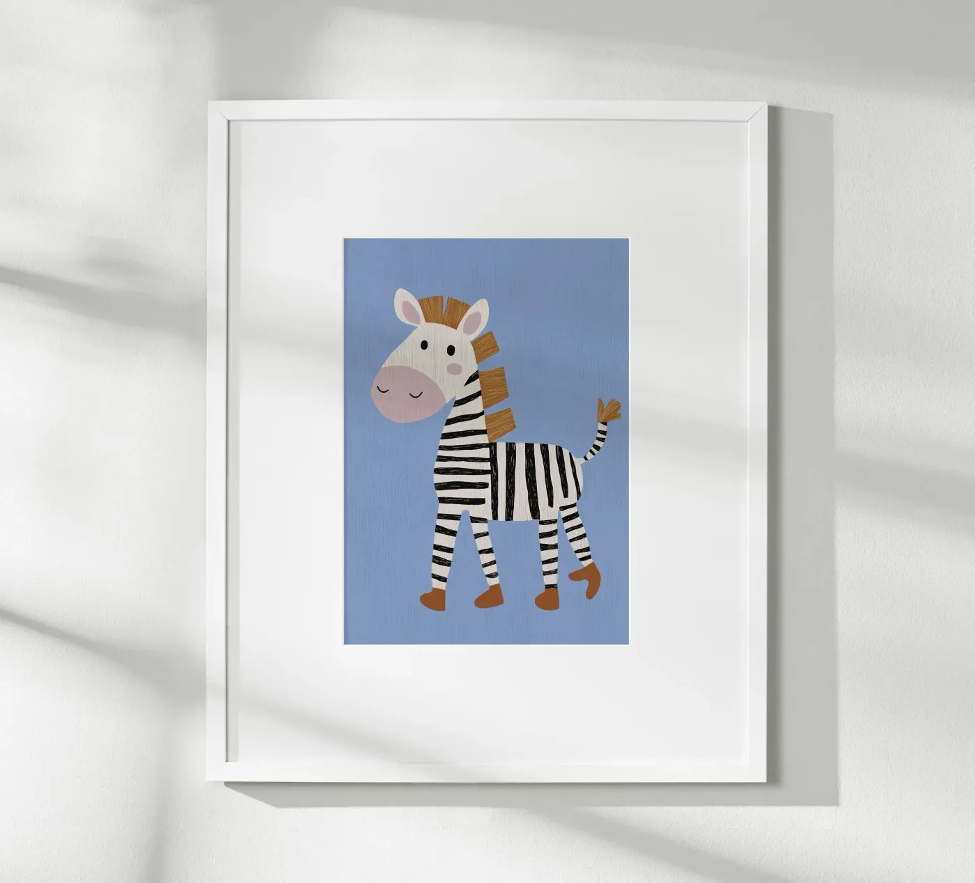 Piccola Zebra poster da Little Art Lab