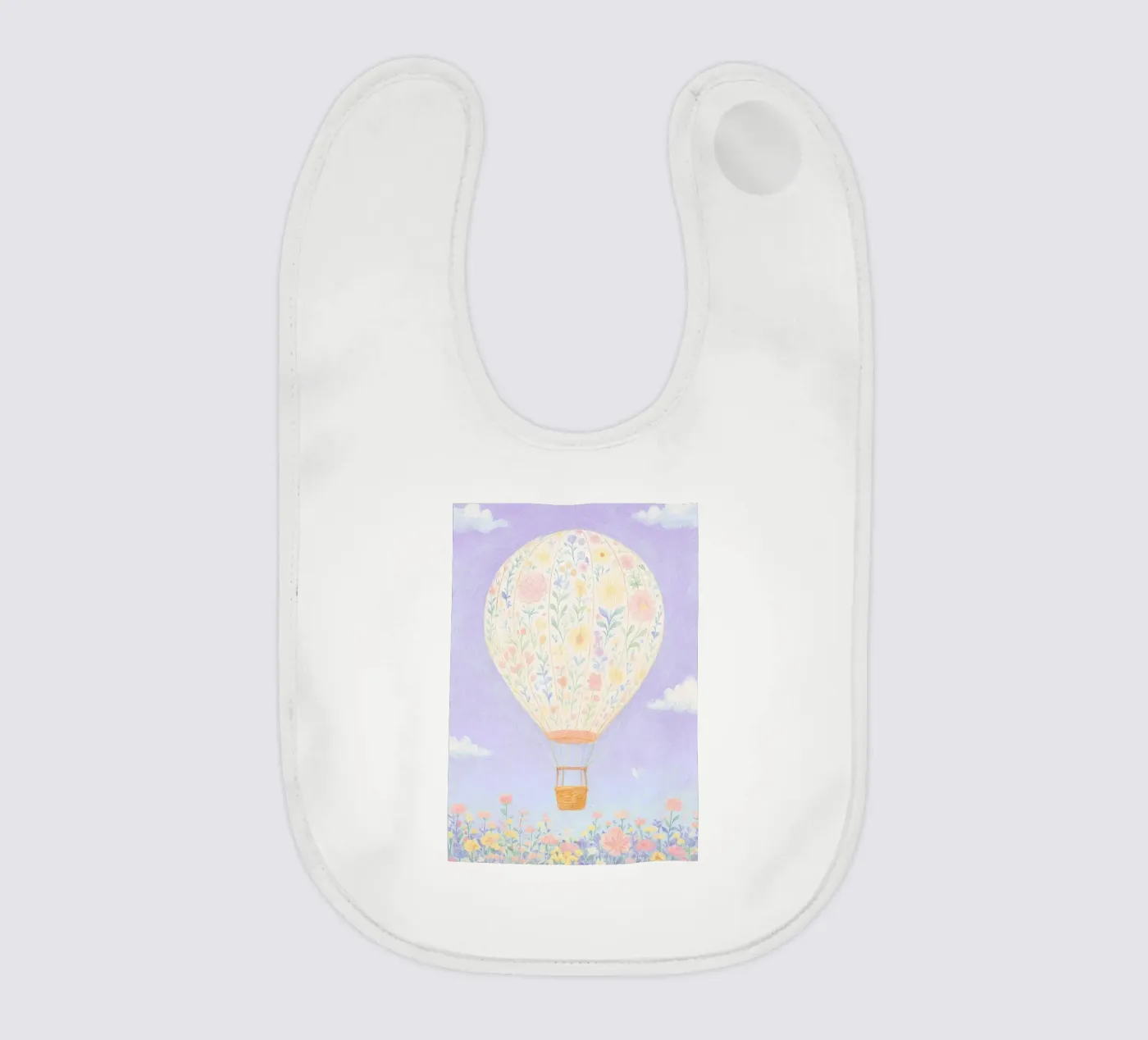 Hot air balloon bavaglino da Little Art Lab