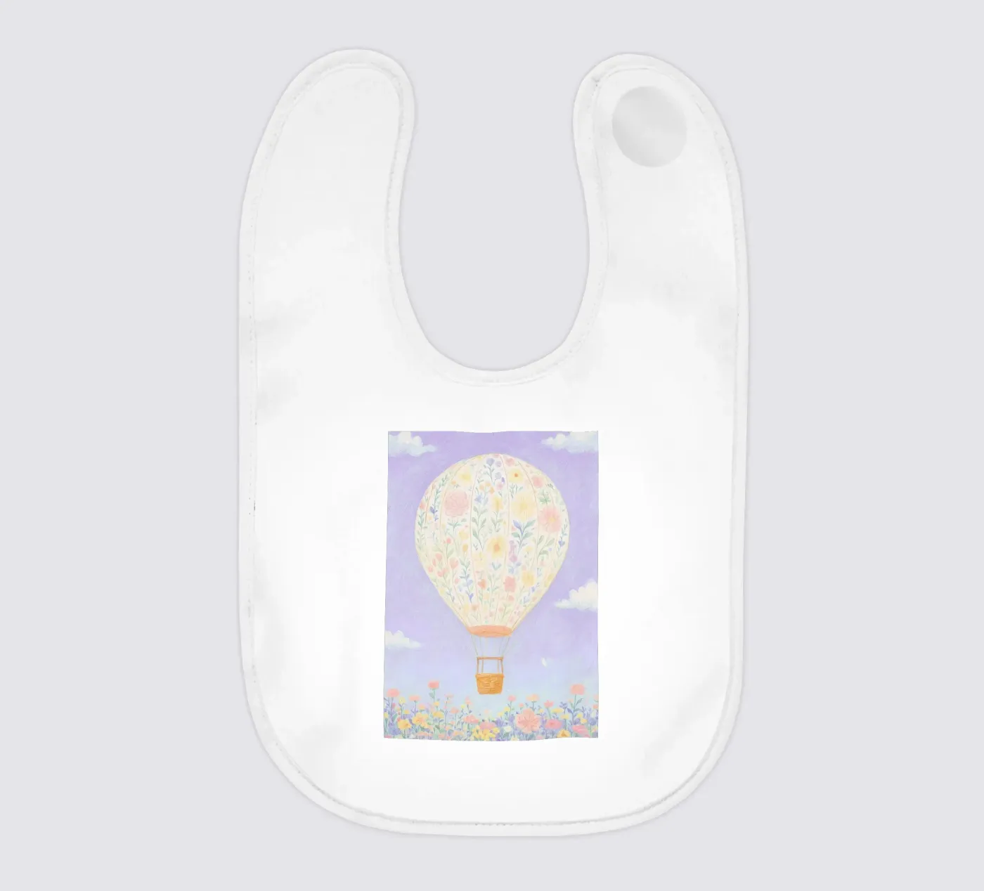 Hot air balloon bavaglino da Little Art Lab
