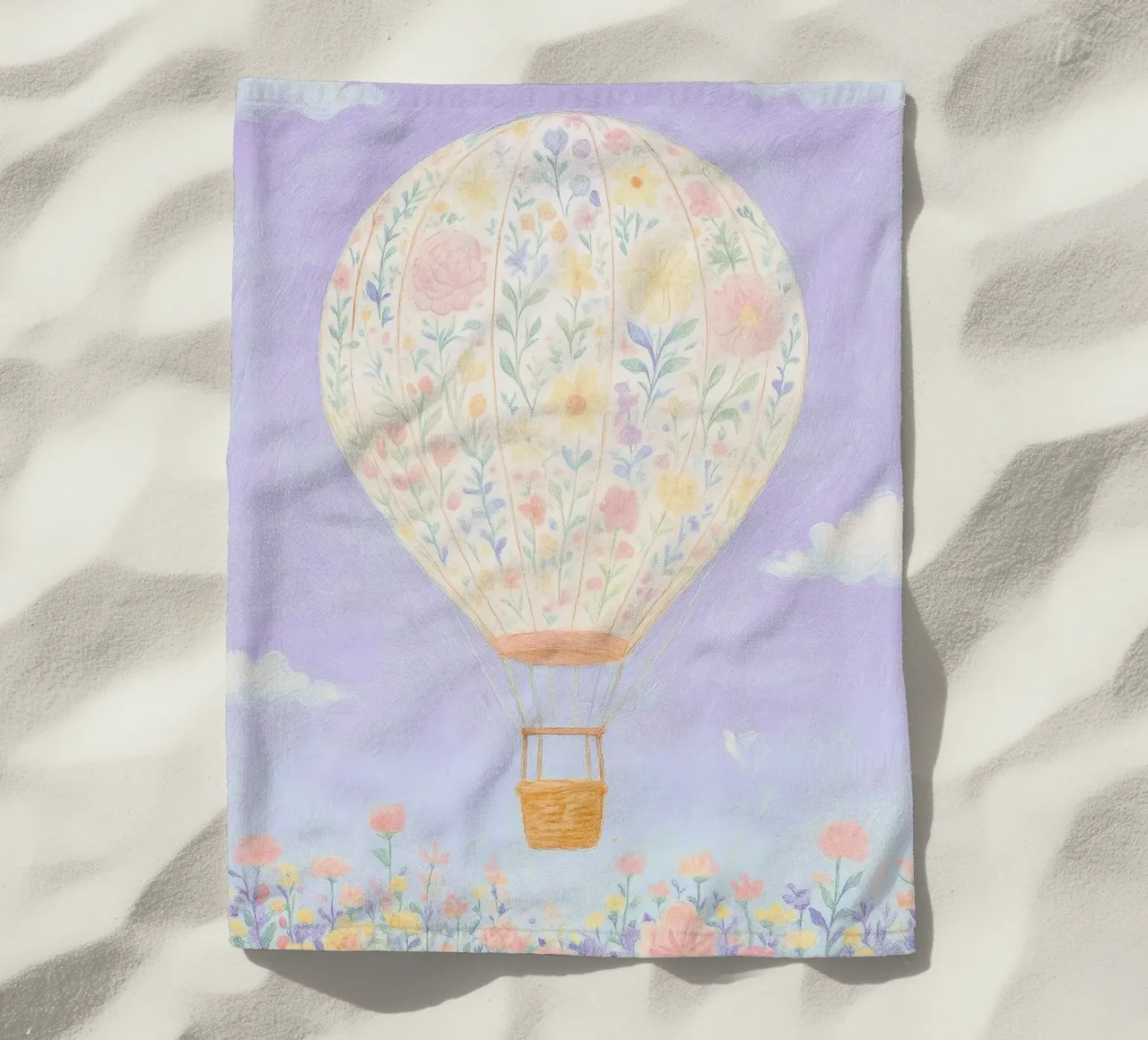 Mongolfiera telo mare da Little Art Lab