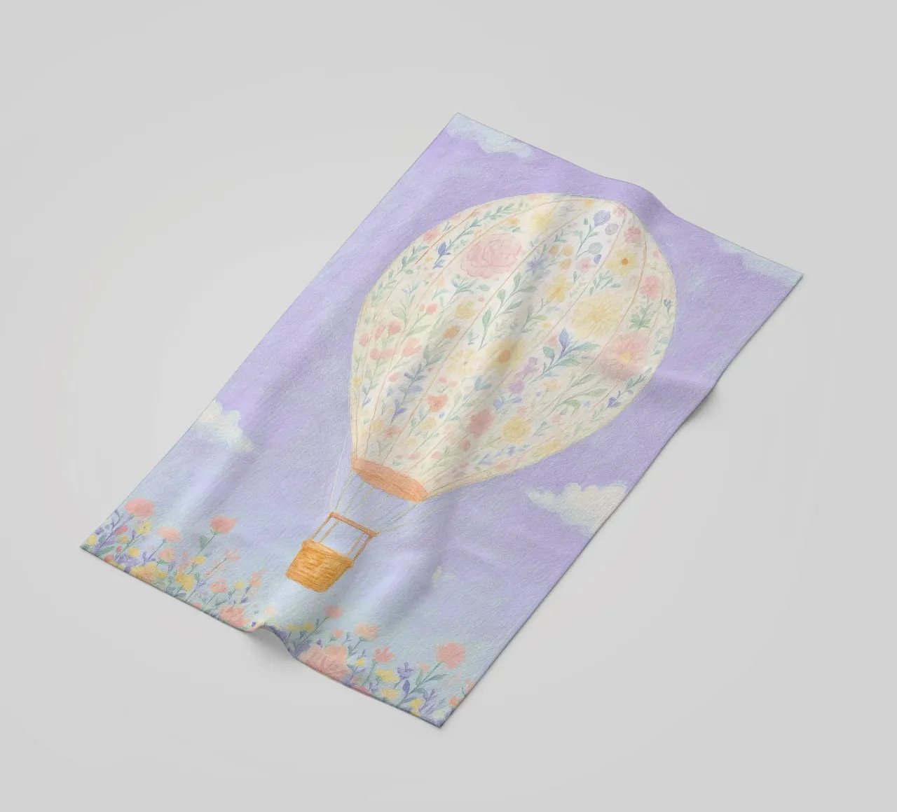 Mongolfiera telo mare da Little Art Lab