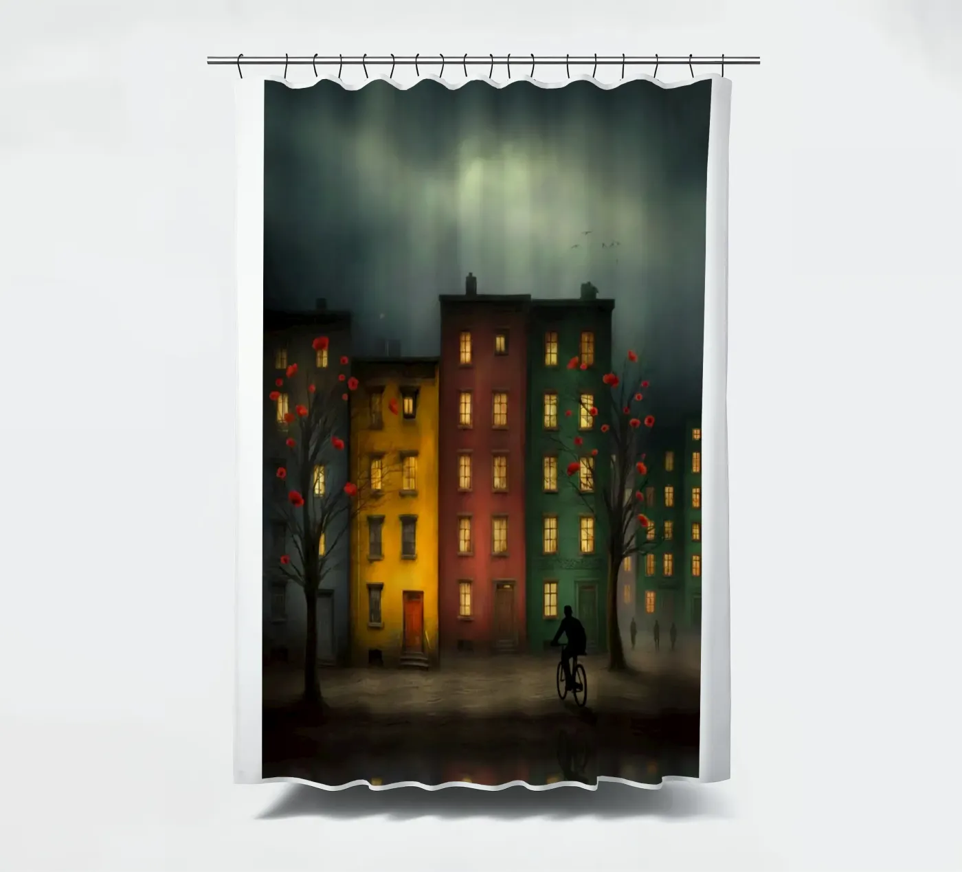 Desolate Cities Duschvorhang von vincenzomarzocchiartist