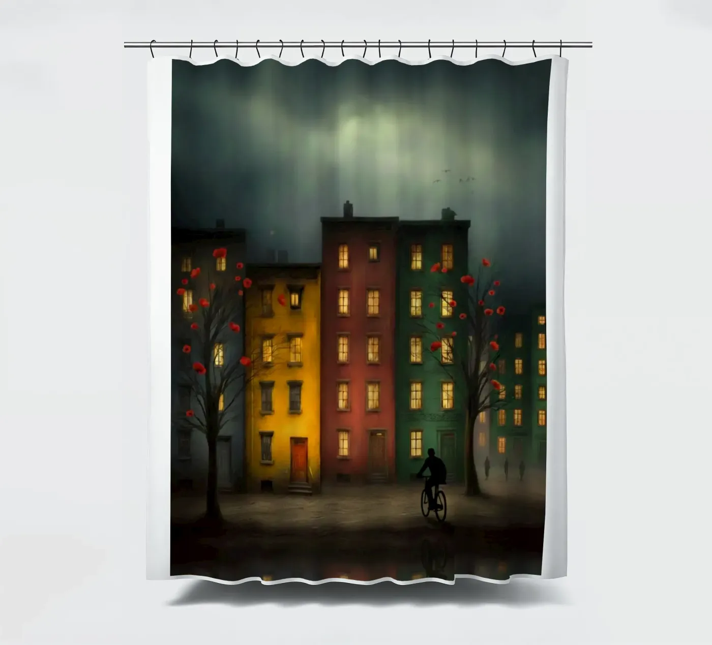 Desolate Cities Duschvorhang von vincenzomarzocchiartist