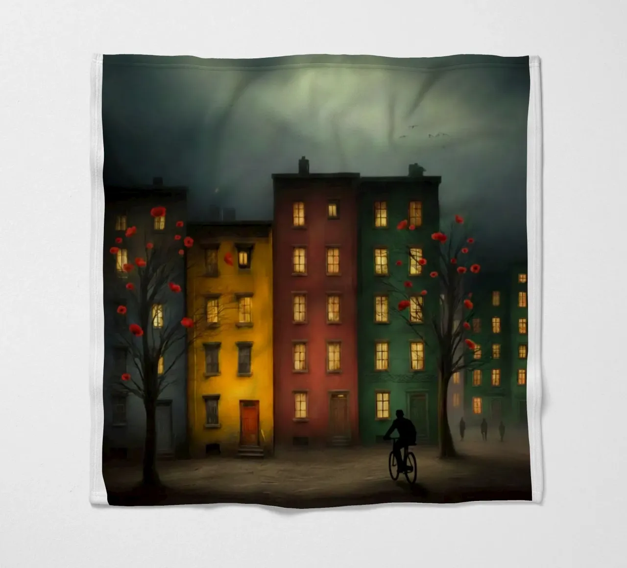 Desolate Cities Fleecedecke von vincenzomarzocchiartist