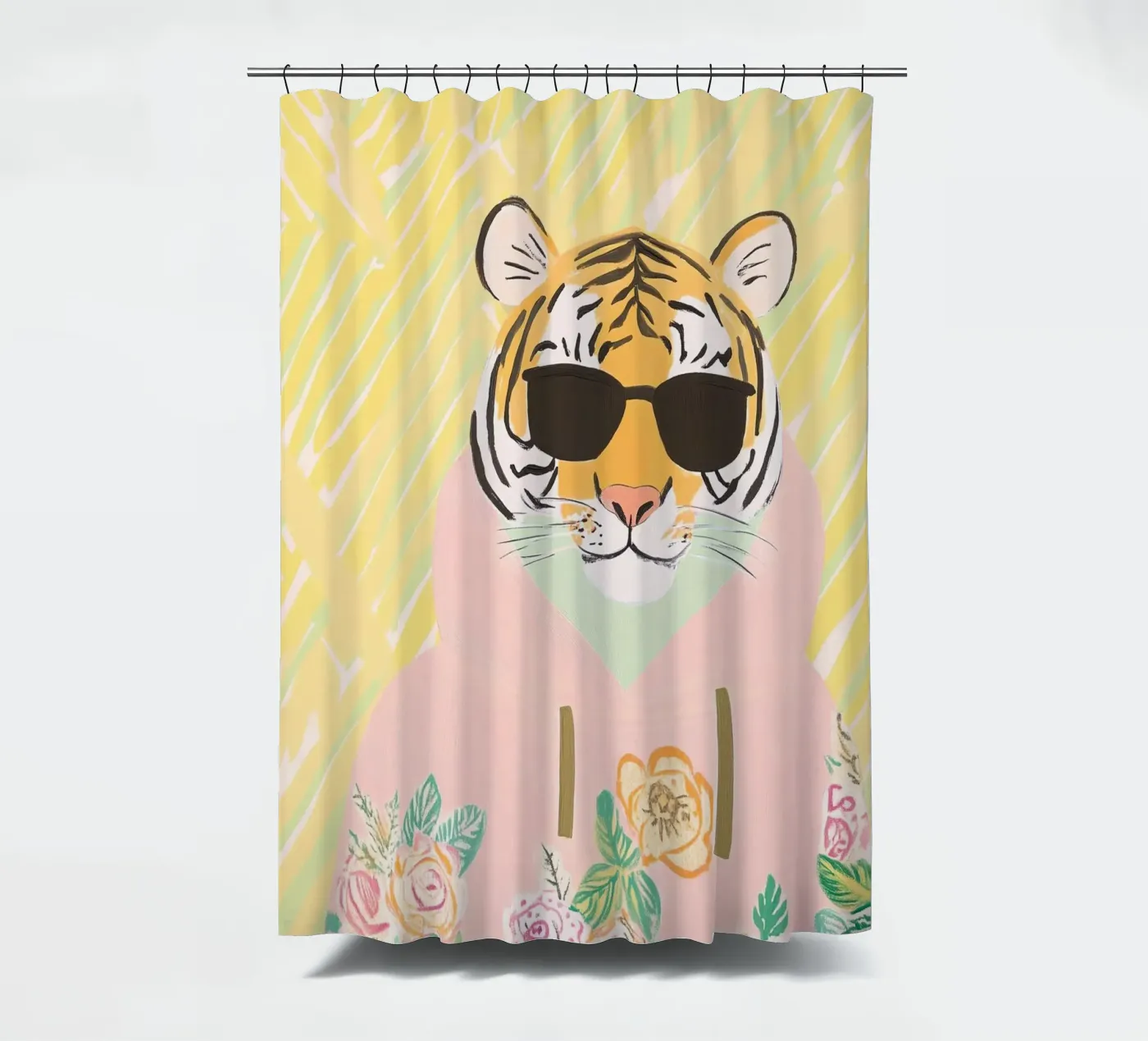 Modetiger Duschvorhang von Little Art Lab