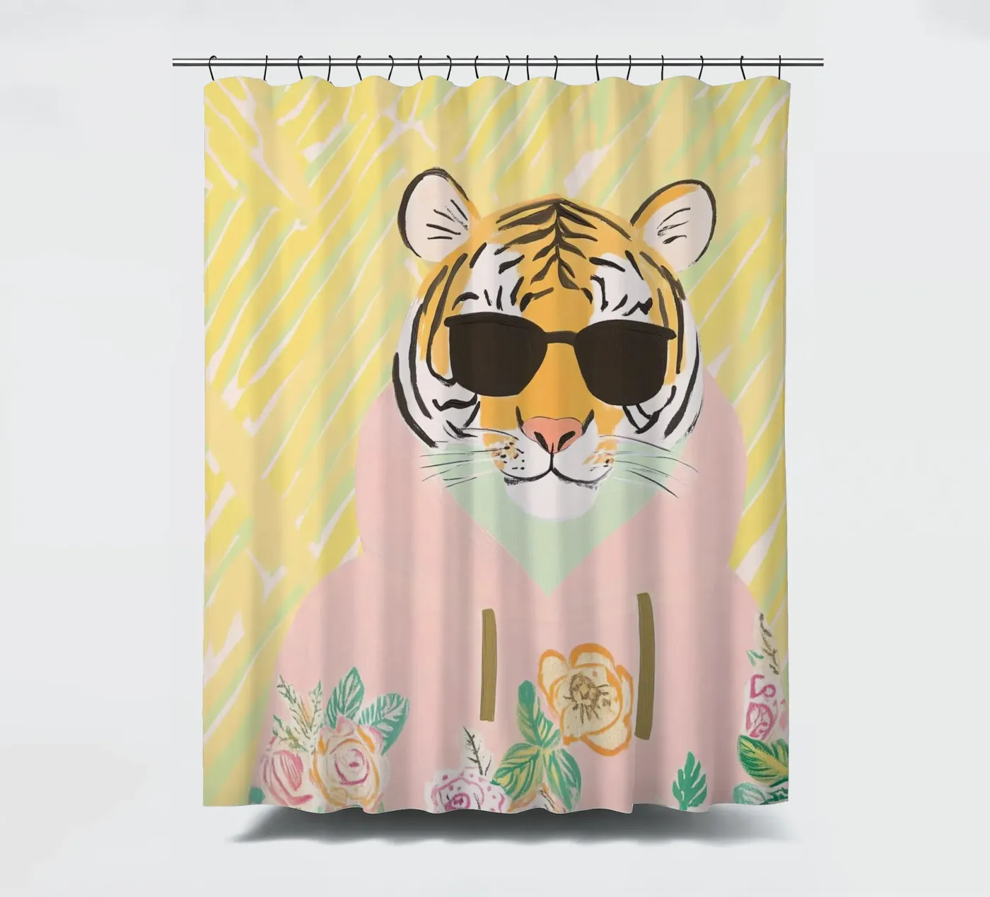 Modetiger Duschvorhang von Little Art Lab