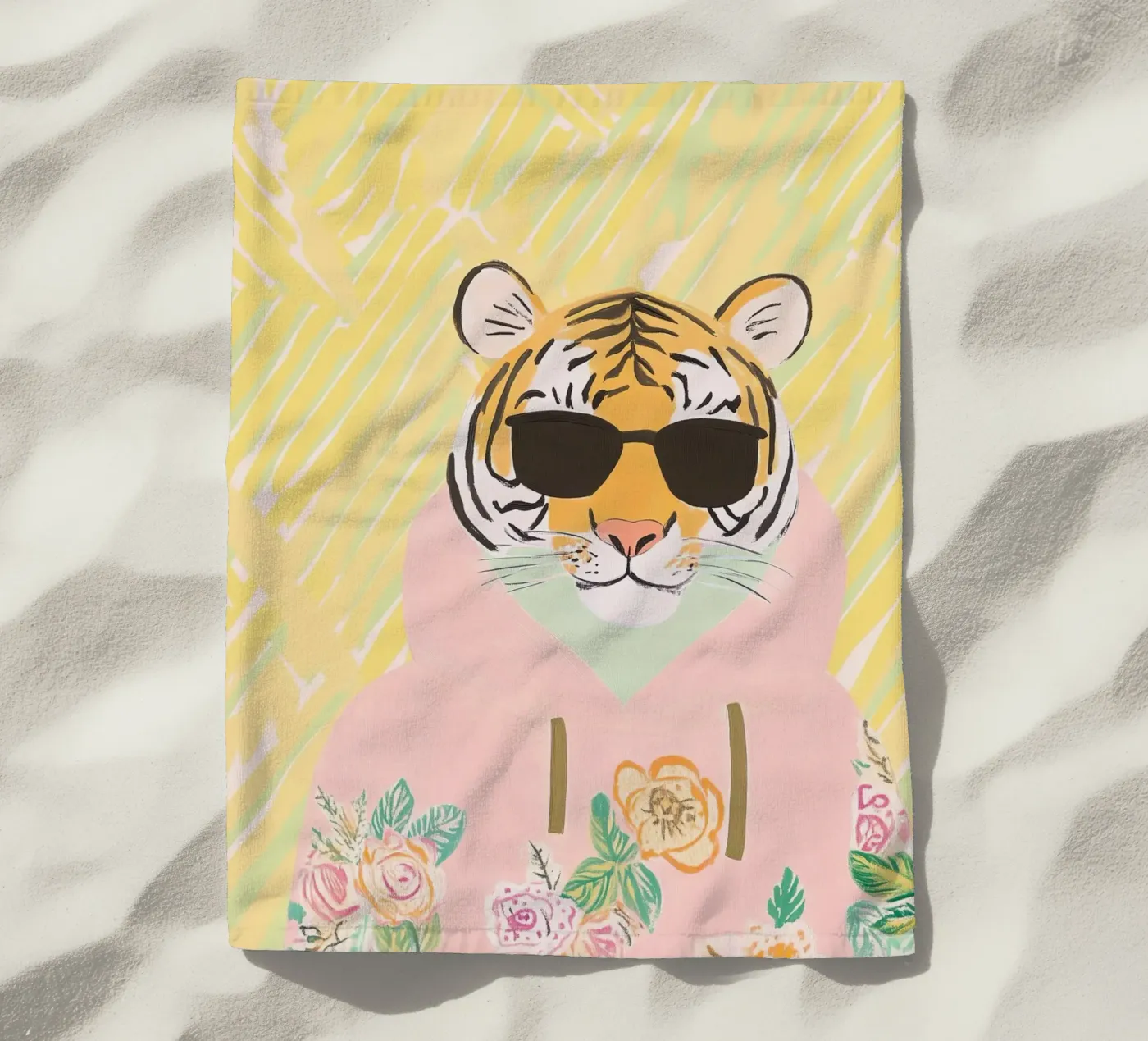 Fashion Tiger Strandtuch von Little Art Lab