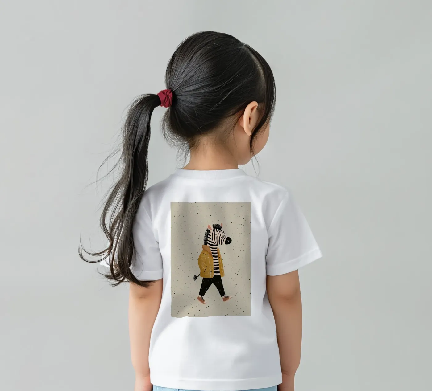 Zebra walking t-shirt bambini da Little Art Lab