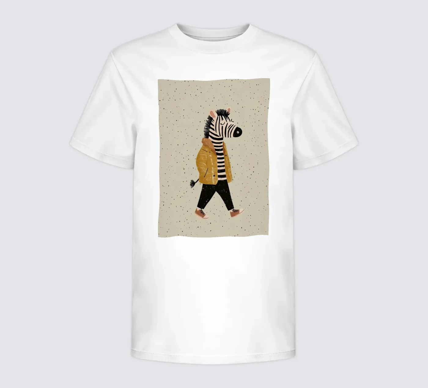 Zebra walking t-shirt bambini da Little Art Lab