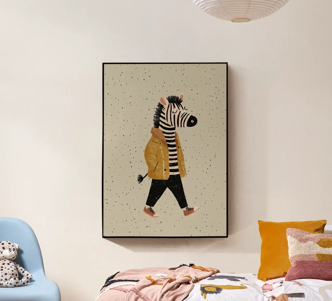 Zebra che cammina plexiglass da Little Art Lab