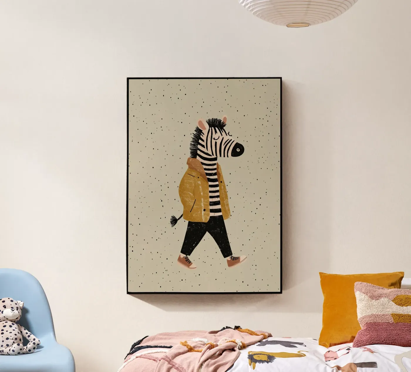Zebra-Gang Acryl-Glas von Little Art Lab