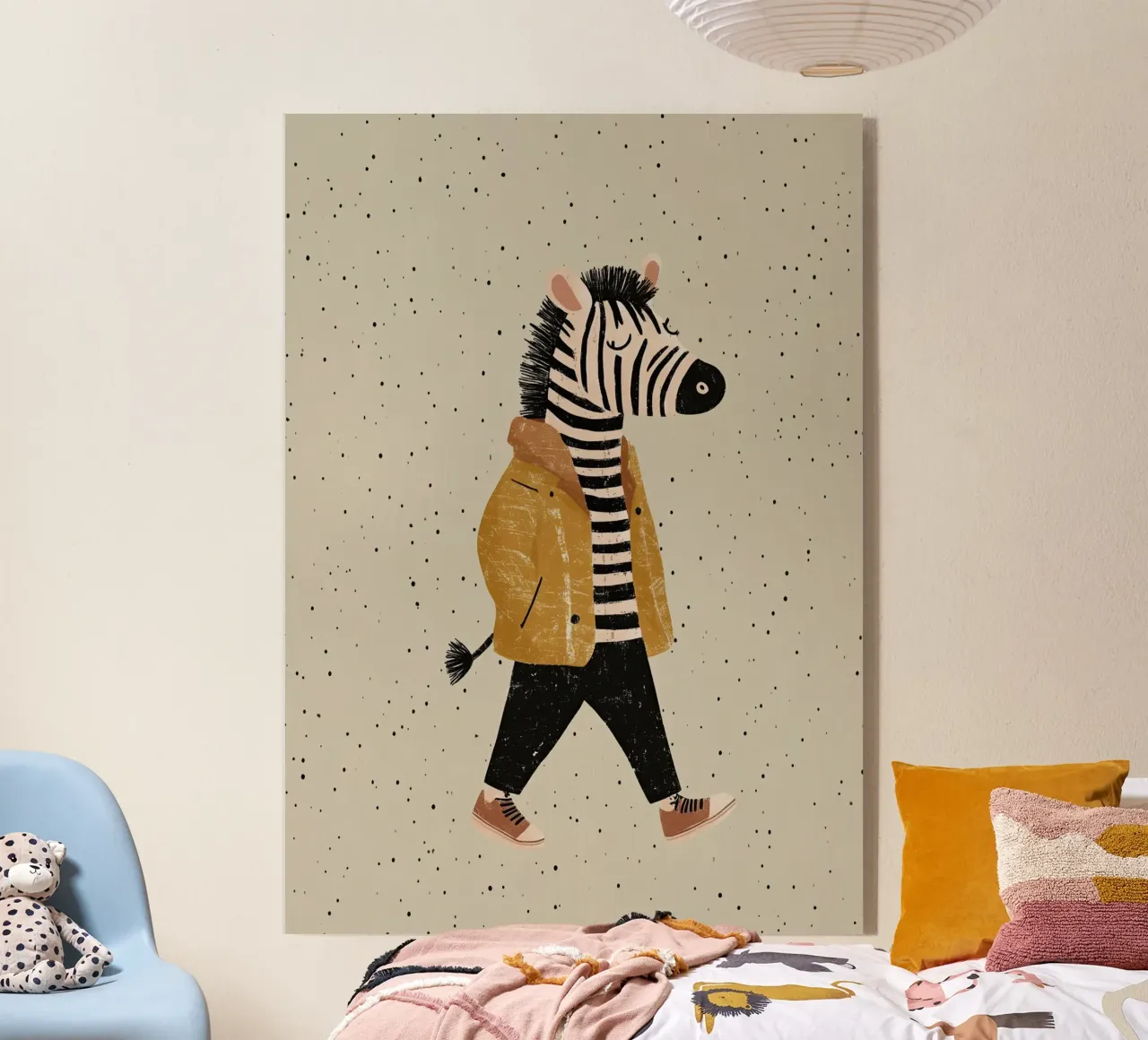 Zebra che cammina plexiglass da Little Art Lab