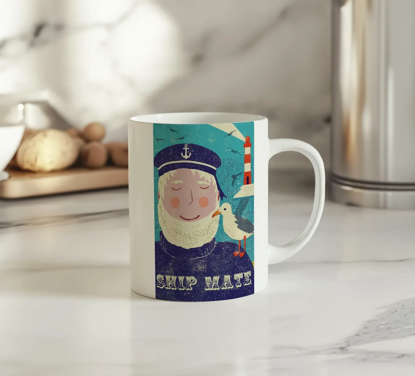 Ship Mate ceramic mug by Rocket68