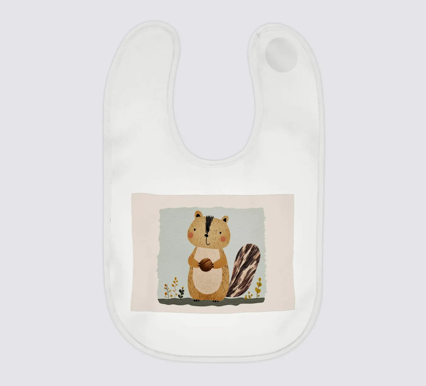 Cute Squirrel Babylätzchen von Little Art Lab