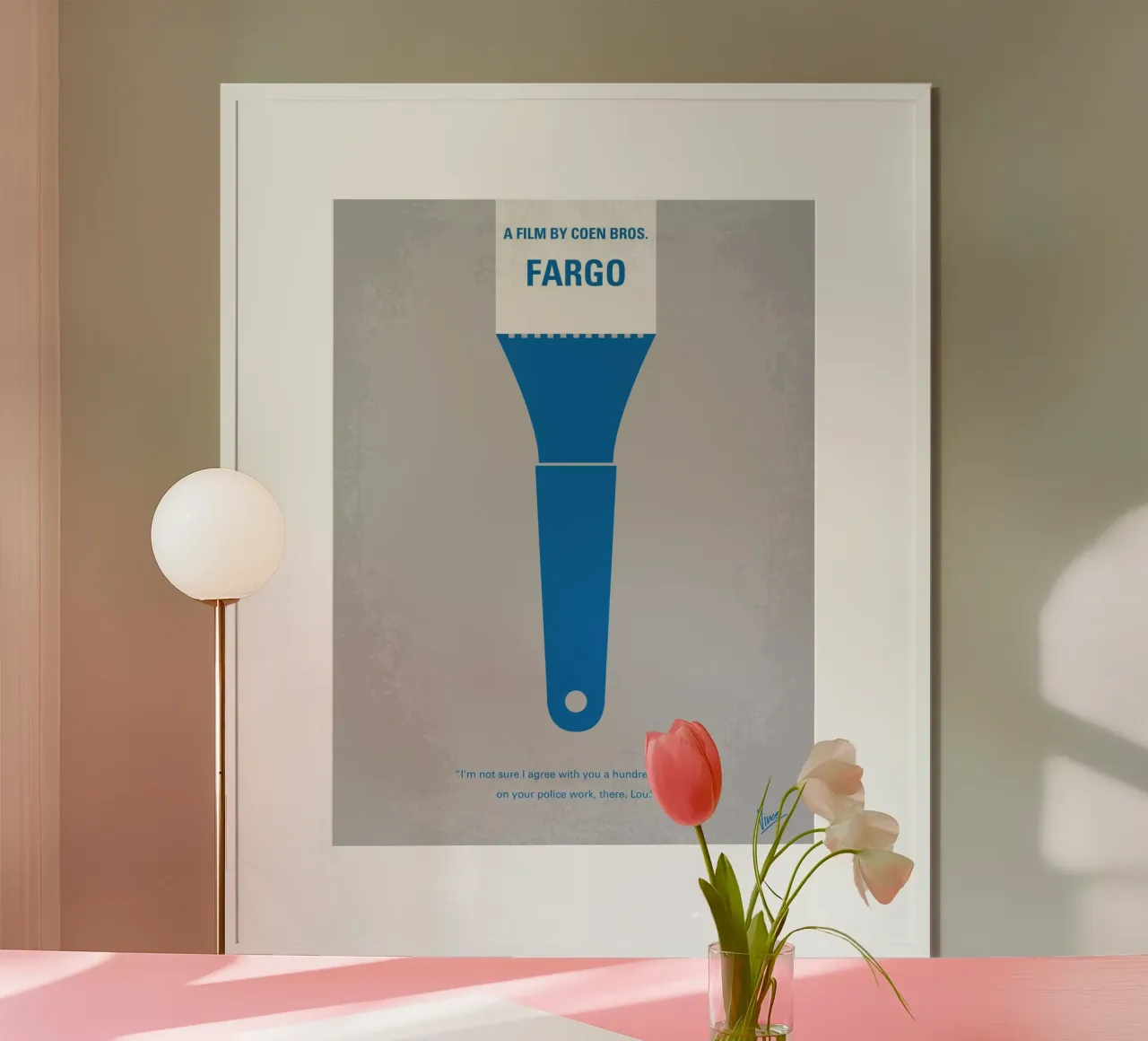 No283 My FARGO minimal movie poster poster con telaio in alluminio da Chungkong
