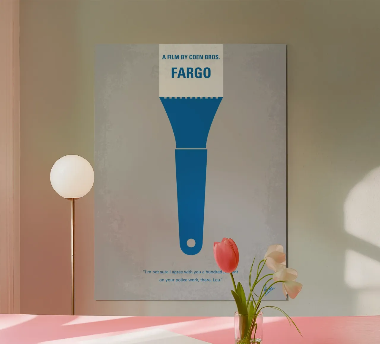 No283 My FARGO minimal movie poster poster con telaio in alluminio da Chungkong