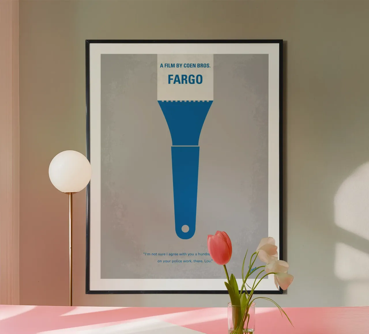 No283 My FARGO minimal movie poster poster con telaio in alluminio da Chungkong