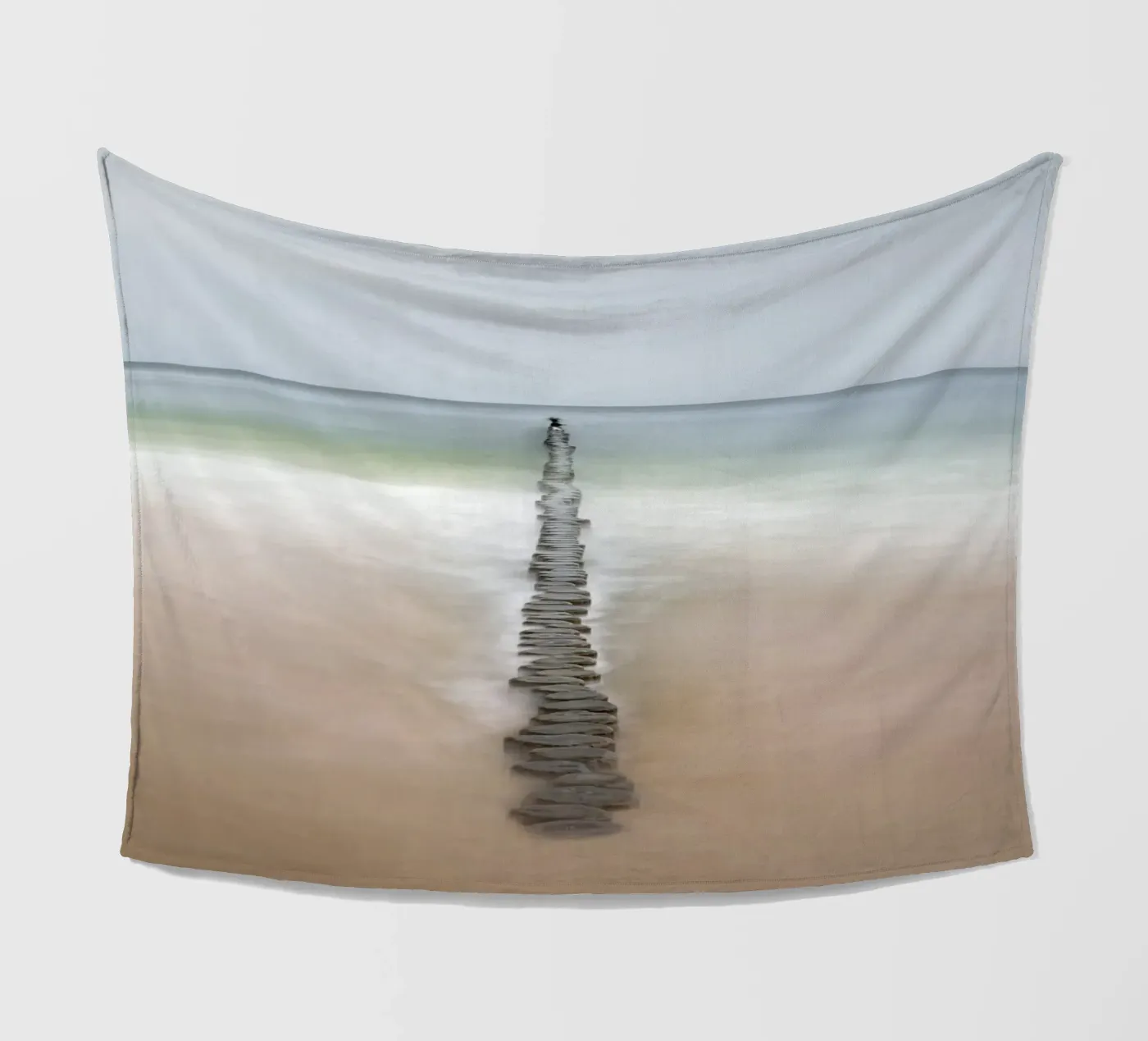 Meeresfarben Fleecedecke von Rainer Lüdecke – Wall Art