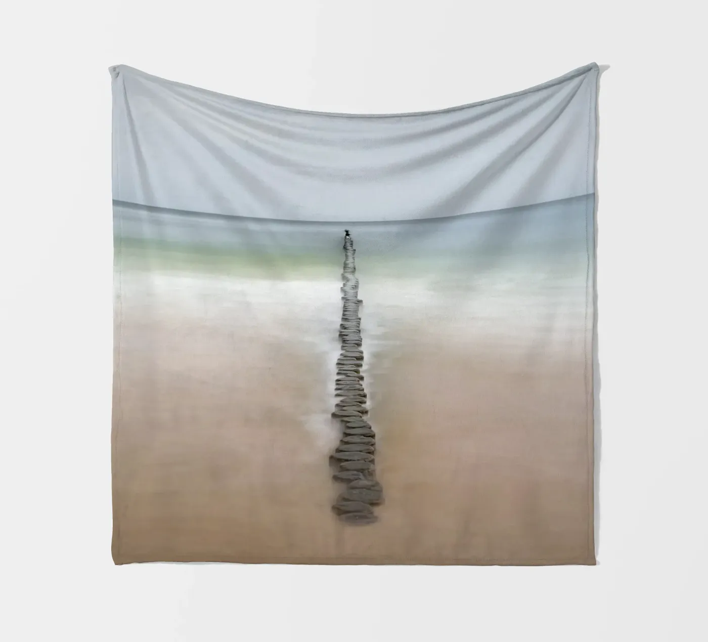 Meeresfarben Fleecedecke von Rainer Lüdecke – Wall Art