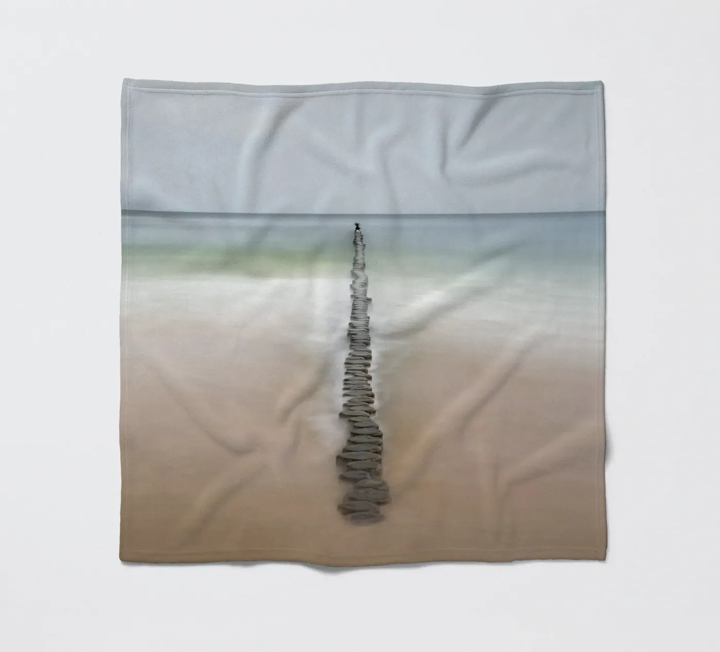 Meeresfarben Fleecedecke von Rainer Lüdecke – Wall Art