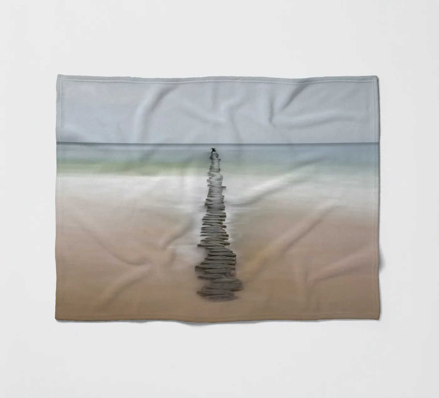 Meeresfarben Fleecedecke von Rainer Lüdecke – Wall Art