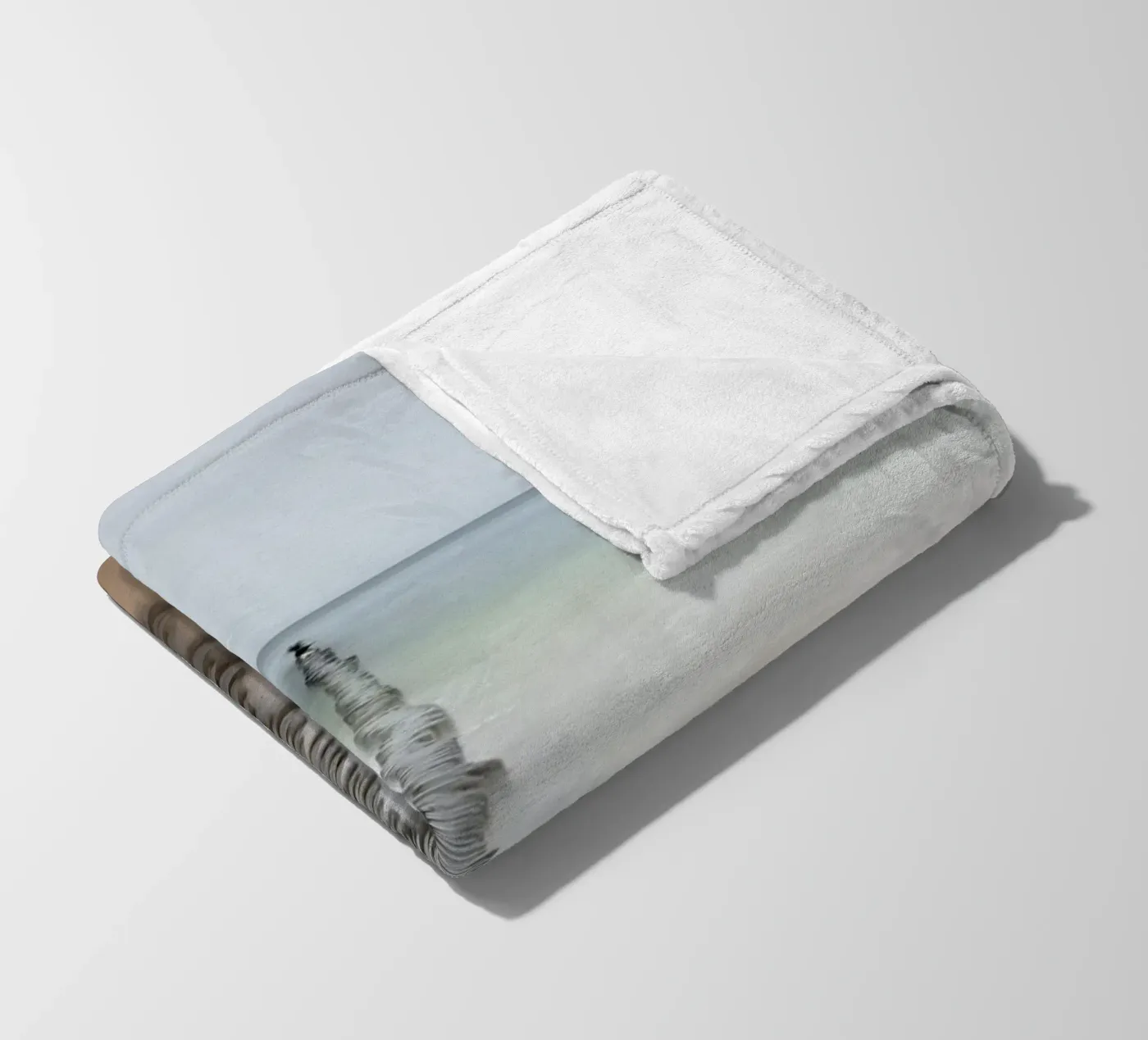 Meeresfarben Fleecedecke von Rainer Lüdecke – Wall Art