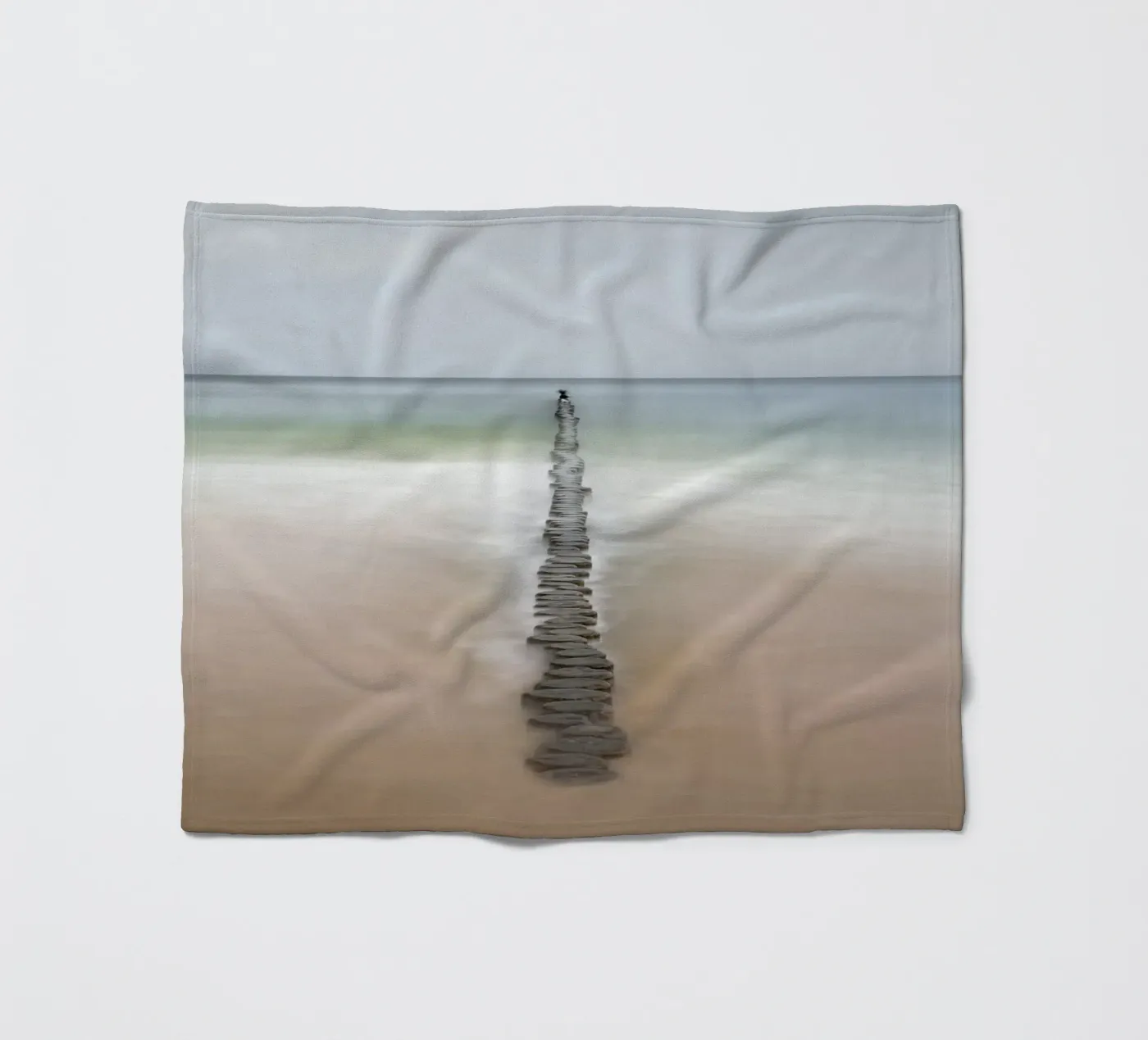 Meeresfarben Fleecedecke von Rainer Lüdecke – Wall Art