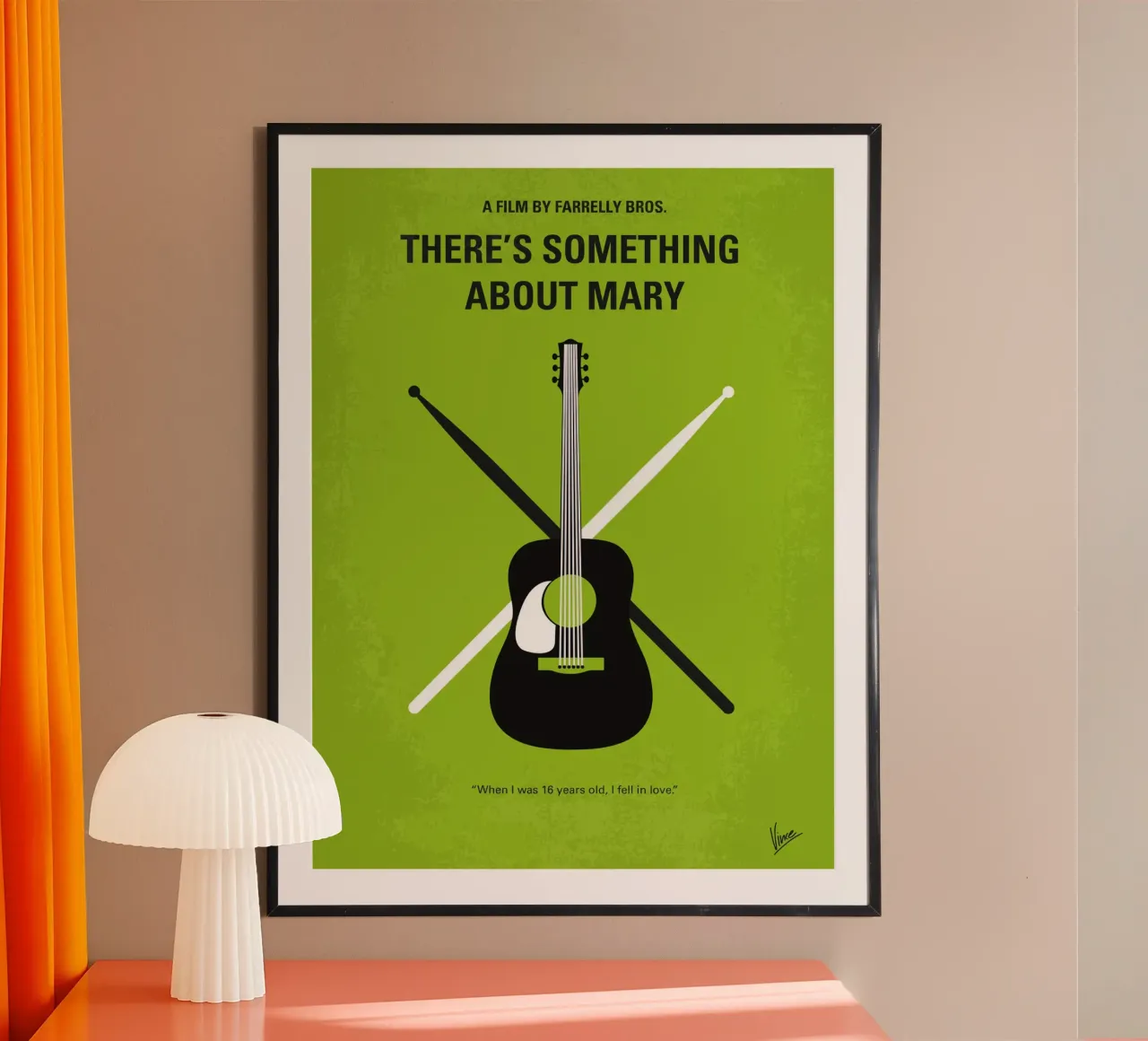 No286 My There’s Something About Mary minimal movie poster poster con telaio in plastica da Chungkong