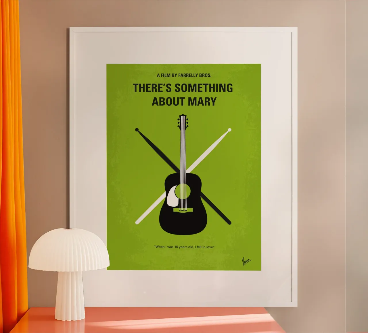 No286 My There’s Something About Mary minimal movie poster poster con telaio in plastica da Chungkong