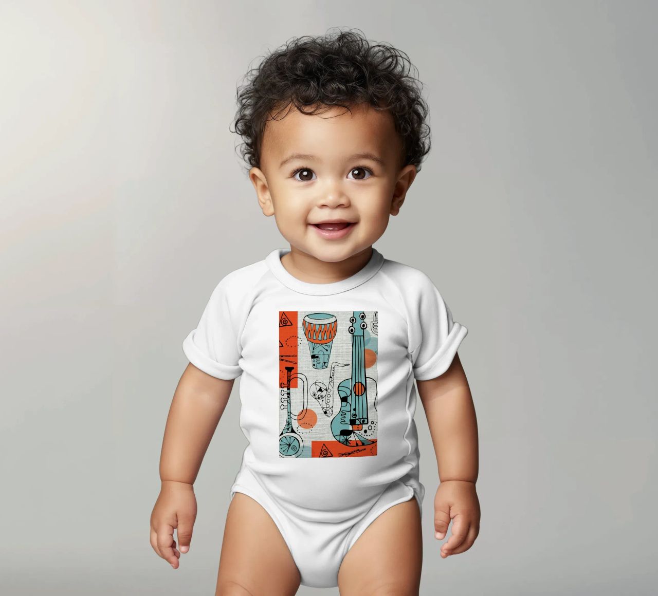Jazz body neonato maniche corte da Rocket68