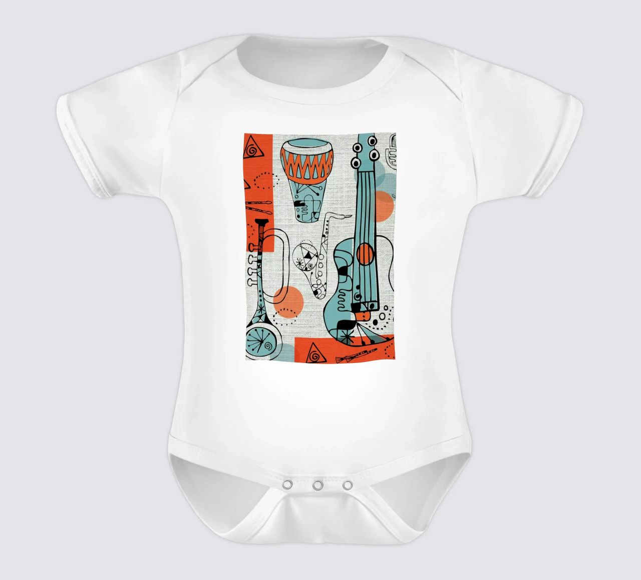 Jazz body neonato maniche corte da Rocket68