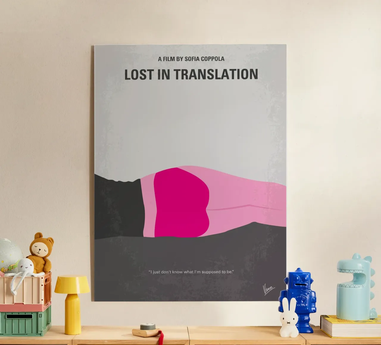 No287 My Lost in Translation minimal movie poster plexiglass da Chungkong