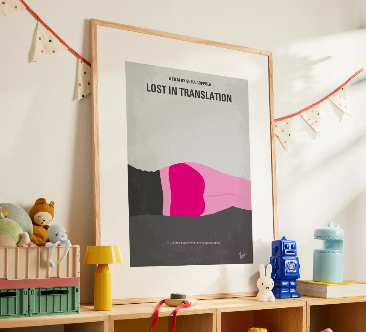 No287 My Lost in Translation minimal movie poster carta hahnemühle da Chungkong
